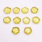 Natural Lemon Quartz Pentagon Shape Calibrated Loose Gemstone for Jewelry Making Wholesale Lot