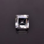 Genuine White Topaz Faceted Square Shape Loose Gemstone for Jewelry Making Vintage Unique Stones