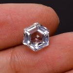 Natural White Topaz Faceted Hexagon Cut Loose Gemstone for Jewelry Making Wholesale Gemstone Lot