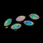 Flashy Rainbow Ethiopian Opal Natural Faceted Marquise Shape Loose Gemstone for Jewelry Making Play of Color Stones