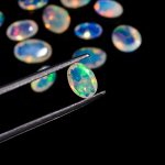 100% Natural Rainbow Fire Ethiopian Opal Faceted Oval Shape Loose Gemstone for Jewelry Making Play of Color Stones