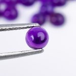 100% Natural Amethyst Round Cabochons Flat Back Loose Gemstone for Jewelry Making