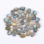 Genuine Blue Fire Labradorite Oval Shape Calibrated Loose Gemstone for Jewelry Making Flashy Cabochon