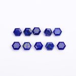 Natural Blue Lapis Lazuli Faceted Hexagon Shape Calibrated Wholesale Loose Gemstone for Jewelry Making