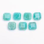 100% Natural Amazonite Asscher Cut Octagon Shape Loose Gemstone for Jewelry Making Calibrated Gemstones