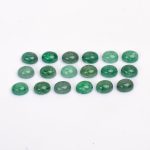 Natural Green Strawberry Quartz Oval Shape Calibrated Cabochon Loose Gemstone for Jewelry Making