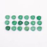 Natural Green Strawberry Quartz Heart Shape Calibrated Cabochon Loose Gemstone for Jewelry Making