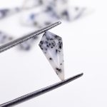 Dendritic Opal Natural Faceted Kite Shape Loose Gemstone for Jewelry Making Dendrite Agate Stone