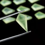 Best Quality Prehnite Faceted Kite Shape Calibrated Loose Gemstone for Jewelry Making Natural Green Crystals in Bulk