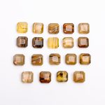 Genuine Montana Agate Asscher Cut Octagon Shape Calibrated Loose Gemstone for Jewelry Making