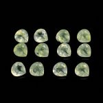 AAA++ Natural Prehnite Faceted Heart Shape Calibrated Loose Gemstone for Jewelry Making Vintage Crystals