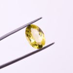 Natural Lemon Quartz Oval Shape Checker Cut Calibrated Loose Gemstone for Jewelry Making Natural Crystals