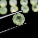 Genuine Prehnite Faceted Round Shape Calibrated Loose Gemstone for Jewelry Making Vintage Crystals