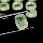 High Quality Prehnite Faceted Cushion Shape Calibrated Loose Gemstone for Jewelry Making Natural Green Crystals in Bulk
