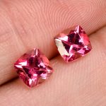 Natural Pink Topaz Faceted Cushion Shape Loose Gemstone for Jewelry Making Calibrated Stones in Bulk