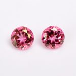 Top Quality Pink Topaz Natural Faceted Round Loose Gemstone for Jewelry Making Calibrated Crystals