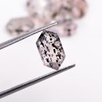 100% Natural Pink Dot Quartz Faceted Elongated Hexagon Shape Loose Gemstone for Jewelry Making