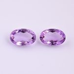 Genuine Amethyst Rose Cut Oval Shape Calibrated Loose Gemstone for Jewelry Making Rare Stones
