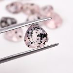 Natural Pink Dot Quartz Loose Gemstone for Jewelry Making Heart Shape Calibrated Gemstone Lot