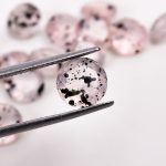 Pink Dot Quartz Natural Loose Gemstone for Jewelry Making Round Shape Calibrated Gemstone Lot