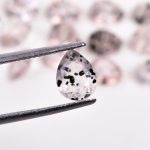 Pink Dot Quartz Faceted Pear Shape Calibrated Loose Gemstone for Jewelry Making Natural Crystals