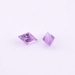Natural Amethyst Rose Cut Kite Shape Loose Gemstone for Jewelry Making Minimalist Stones