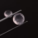 Pink Rose Quartz Faceted Round Shape Loose Gemstone for Jewelry Making Natural Calibrated Crystals