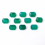 Green Onyx Octagon Shape Calibrated Loose Gemstone for Jewelry Making Healing Crystals