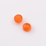 Natural Carnelian Round Calibrated Cabochon Loose Gemstone for Jewelry Making Minimalist Stones