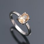 Natural Citrine Oval Shape Handmade Ring 925 Sterling Silver Wedding Jewelry for Her