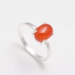 Natural Carnelian Oval Gemstone Handmade Ring 925 Sterling Silver Women Wedding Jewelry