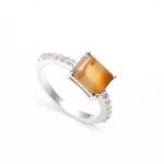Natural Montana Agate Octagon Shape Vintage Ring 925 Sterling Silver Jewelry For Lover