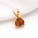 Natural Montana Agate Heart Shape Boho Pendant 14K Gold Elegant Jewelry Gift For Love
