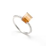 Natural Montana Agate Octagon Elegant Ring 925 Sterling Silver Jewelry Gift For Him