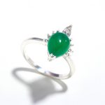 Natural Green Onyx Pear Shape Handmade Chunky Ring 925 Sterling Silver Bridal Jewelry