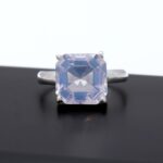 Natural Lavender Quartz Octagon Asscher Cut Ring 925 Sterling Silver Jewelry Birthday Gift For Lover